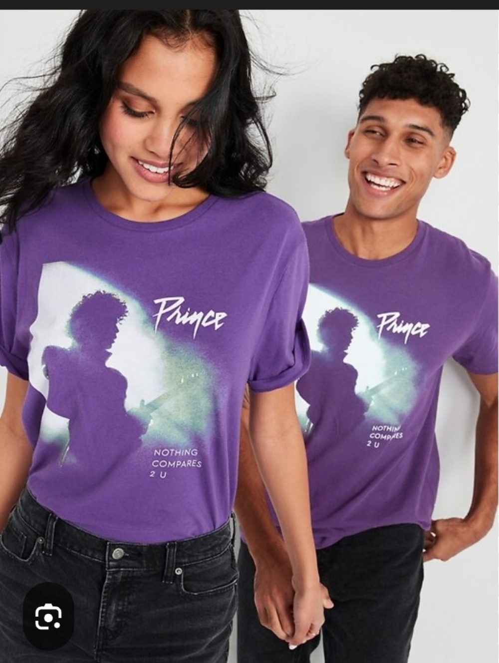 Prince "Nothing Compares 2 U"Unisex Purple Graphic Tee🆕✨🩷